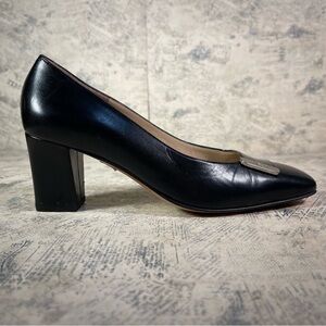 Bruno Magli Bologna Vintage 60s elegant black leather shoes